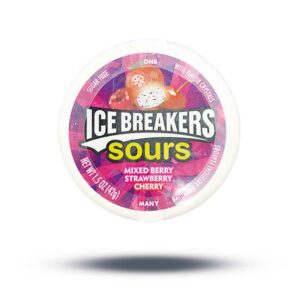 Ice Breakers Sours – Mixed Berry, Strawberry, Cherry