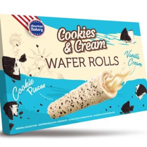 American Bakery Wafer Rolls Cookies & Cream